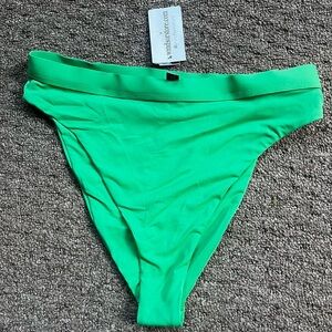 Small Bright Green Bikini Bottoms with Tag